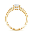 IGI Graded 2 Carat Lab Grown Oval Diamond Statement Ring Lab - ( E-VS1 ) - Rosec Jewels