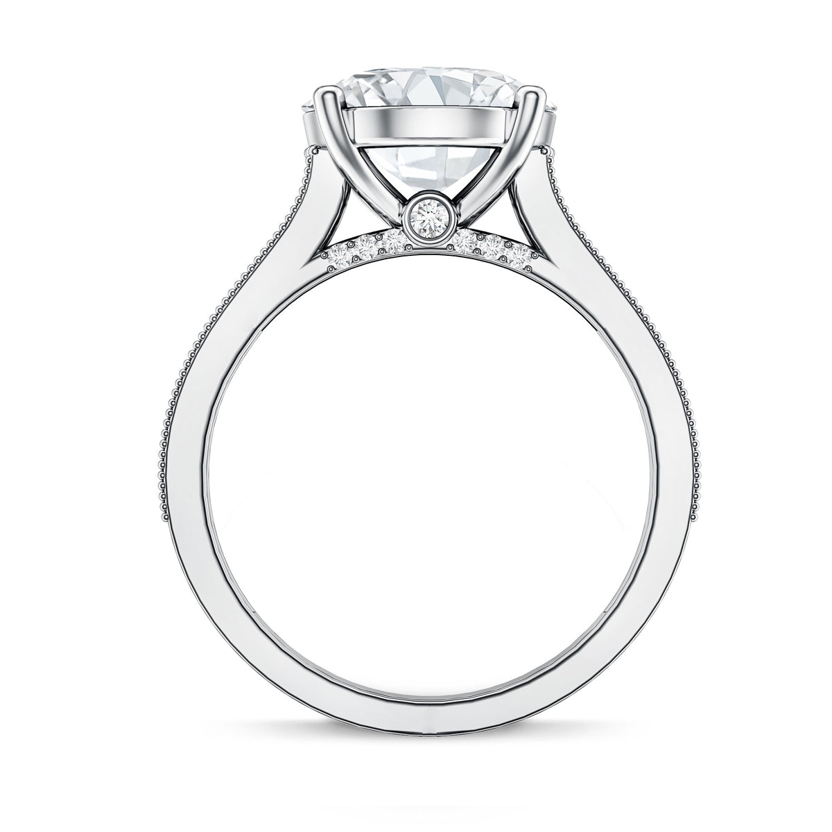 Rosec Jewels-IGI Authenticated 4 Carat Lab Grown Diamond Classic Engagement Ring