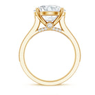 Rosec Jewels-5 Carat Lab Grown Diamond Cathedral Engagement Ring with IGI Certificate