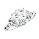 IGI Verified 3 Carat Round Cut Lab Grown Diamond Celtic Engagement Ring Lab - ( E-VS1 ) - Rosec Jewels