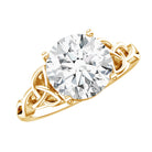 IGI Verified 3 Carat Round Cut Lab Grown Diamond Celtic Engagement Ring Lab - ( E-VS1 ) - Rosec Jewels