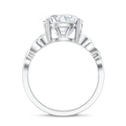 4 Carat Solitaire Lab Grown Diamond Celtic Knot Engagement Ring with IGI Certificate Lab - ( E-VS1 ) - Rosec Jewels