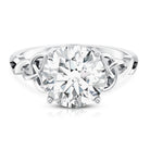 4 Carat Solitaire Lab Grown Diamond Celtic Knot Engagement Ring with IGI Certificate Lab - ( E-VS1 ) - Rosec Jewels