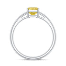 Rosec Jewels-2 Carat Radiant Cut Lab Yellow Diamond Solitaire Engagement Ring IGI Certified