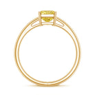 Rosec Jewels-2 Carat Radiant Cut Lab Yellow Diamond Solitaire Engagement Ring IGI Certified