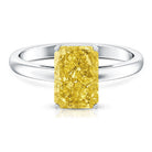 Rosec Jewels-IGI Certified 3 Carat Lab Grown Yellow Diamond Radiant Cut Engagement Ring