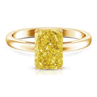 Rosec Jewels-IGI Certified 3 Carat Lab Grown Yellow Diamond Radiant Cut Engagement Ring