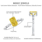Rosec Jewels-2 Carat IGI Graded Lab Grown Yellow Radiant Cut Diamond Engagement Ring