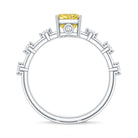 Rosec Jewels-2 Carat IGI Graded Lab Grown Yellow Radiant Cut Diamond Engagement Ring