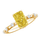 Rosec Jewels-2 Carat IGI Graded Lab Grown Yellow Radiant Cut Diamond Engagement Ring