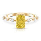 Rosec Jewels-2 Carat IGI Graded Lab Grown Yellow Radiant Cut Diamond Engagement Ring