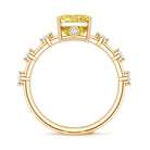 Rosec Jewels-IGI Certified 3 Carat Lab Grown Vivid Yellow Diamond Engagement Ring