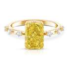Rosec Jewels-IGI Certified 3 Carat Lab Grown Vivid Yellow Diamond Engagement Ring
