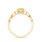 Rosec Jewels-IGI Verified Celtic Engagement Ring with 2 Carat Radiant Cut Lab Yellow Diamond