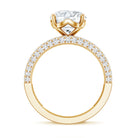 Rosec Jewels-IGI Verified Lab Grown Diamond 3 Carat Engagement Ring with Wedding Band