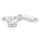 Rosec Jewels-4 Carat IGI Authenticated Lab Grown Diamond Wedding Ring Set for Women