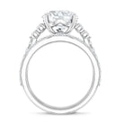 IGI Certified 4 Carat Lab Grown Diamond Engagement Ring with Enhancer Lab - ( E-VS1 ) - Rosec Jewels