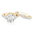 Rosec Jewels-IGI Certified Lab Grown Diamond 4 Carat Engagement Ring with Ring Guard