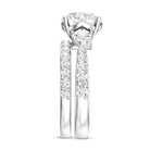 Rosec Jewels-IGI Documented 3 Carat Lab Grown Diamond Bridal Ring Set