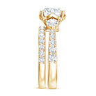 Rosec Jewels-IGI Documented 3 Carat Lab Grown Diamond Bridal Ring Set