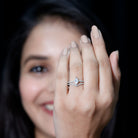 Marquise Cut Lab Grown Diamond Bridal Ring Set for Her Lab - ( EF-VS ) - Rosec Jewels
