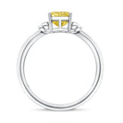 Rosec Jewels-IGI Graded Lab Grown 2 Carat Yellow Diamond Radiant Cut Engagement Ring