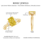 Rosec Jewels-IGI Graded Lab Grown 2 Carat Yellow Diamond Radiant Cut Engagement Ring