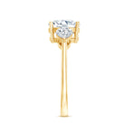 Rosec Jewels-IGI Documented 3 Carat Cushion Cut Lab Grown Diamond Journey Ring
