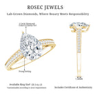 Rosec Jewels-IGI Graded Lab Created 2 Carat Diamond Teardrop Engagement Ring with Side Stones