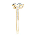 Rosec Jewels-IGI Graded Lab Created 2 Carat Diamond Teardrop Engagement Ring with Side Stones