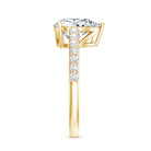 Rosec Jewels-IGI Verified 2 Carat Lab Created Diamond Pear Engagement Ring for Women