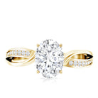 Rosec Jewels-IGI Verified 1 Carat Oval Lab Grown Diamond Infinity Engagement Ring for Women