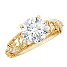 IGI Certified 2 Carat Lab Grown Diamond Vintage Looking Engagement Ring Lab - ( E-VS1 ) - Rosec Jewels
