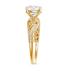 IGI Certified 2 Carat Lab Grown Diamond Vintage Looking Engagement Ring Lab - ( E-VS1 ) - Rosec Jewels