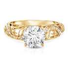 IGI Certified 2 Carat Lab Grown Diamond Vintage Looking Engagement Ring Lab - ( E-VS1 ) - Rosec Jewels