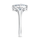 Solitaire Lab Grown 3 Carat Diamond Princess Cut Engagement Ring IGI Verified Lab - ( E-VS1 ) - Rosec Jewels
