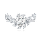 IGI Verified Nature Inspired Engagement Ring with 2 Carat Lab Grown Diamond Lab - ( E-VS1 ) - Rosec Jewels