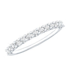 Rosec Jewels-Moissanite Half Eternity Ring in Shared Prong Setting
