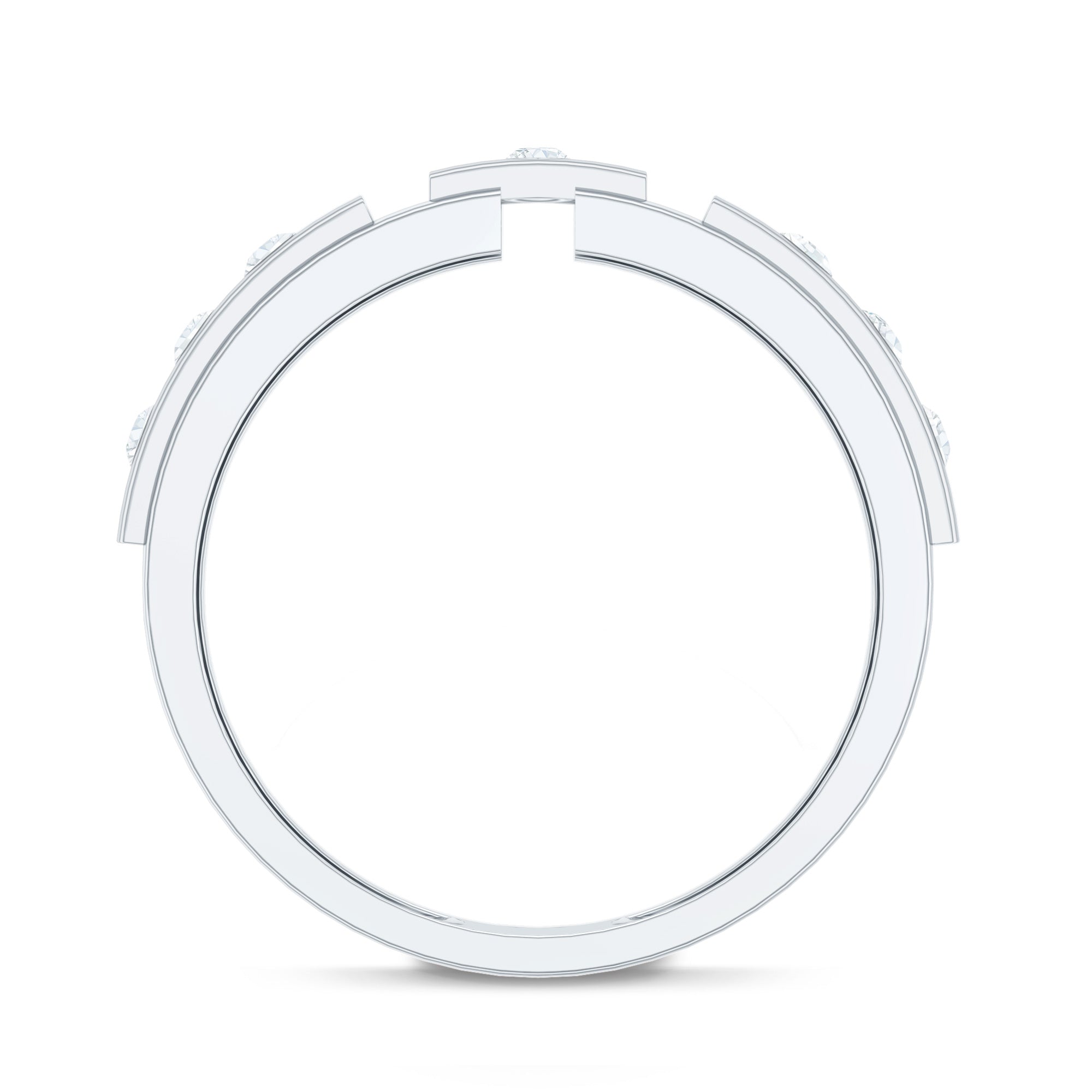 Rosec Jewels-Natural Diamond Wedding Band for Men