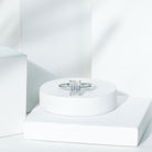 Rosec Jewels-Certified 7X9mm Moissanite Emerald Cut Engagement Ring