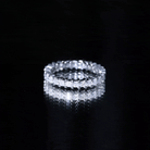 Rosec Jewels-Princess Cut Cubic Zirconia Eternity Wedding Band Ring with Certificate