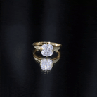 3 Carat Cushion Cut Moissanite Solitaire Engagement Ring with Certificate D-VS1 - Rosec Jewels