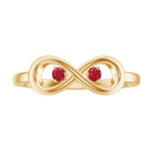 Rosec Jewels-Lab Created Ruby Infinity Promise Ring