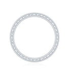 Certified Princess Cut Lab Grown Diamond Eternity Wedding Band Lab - ( EF-VS ) - Rosec Jewels