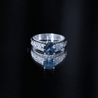 7mm Round London Blue Topaz Vintage Engagement Ring with Celtic Style Band AAA - Rosec Jewels