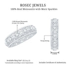 Rosec Jewels-Moissanite Celtic Knot Wedding Band Ring