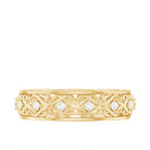 Rosec Jewels-Moissanite Celtic Knot Wedding Band Ring