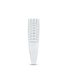 Thick Moissanite Half Eternity Wedding Band D-VS1 - Rosec Jewels