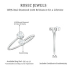 Bezel Set Diamond Toi Et Moi Ring for Promise Natural - ( HI-SI ) - Rosec Jewels
