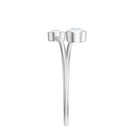 Bezel Set Diamond Toi Et Moi Ring for Promise Natural - ( HI-SI ) - Rosec Jewels